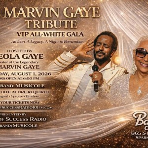Marvin Gaye Tribute “VIP” All White Gala